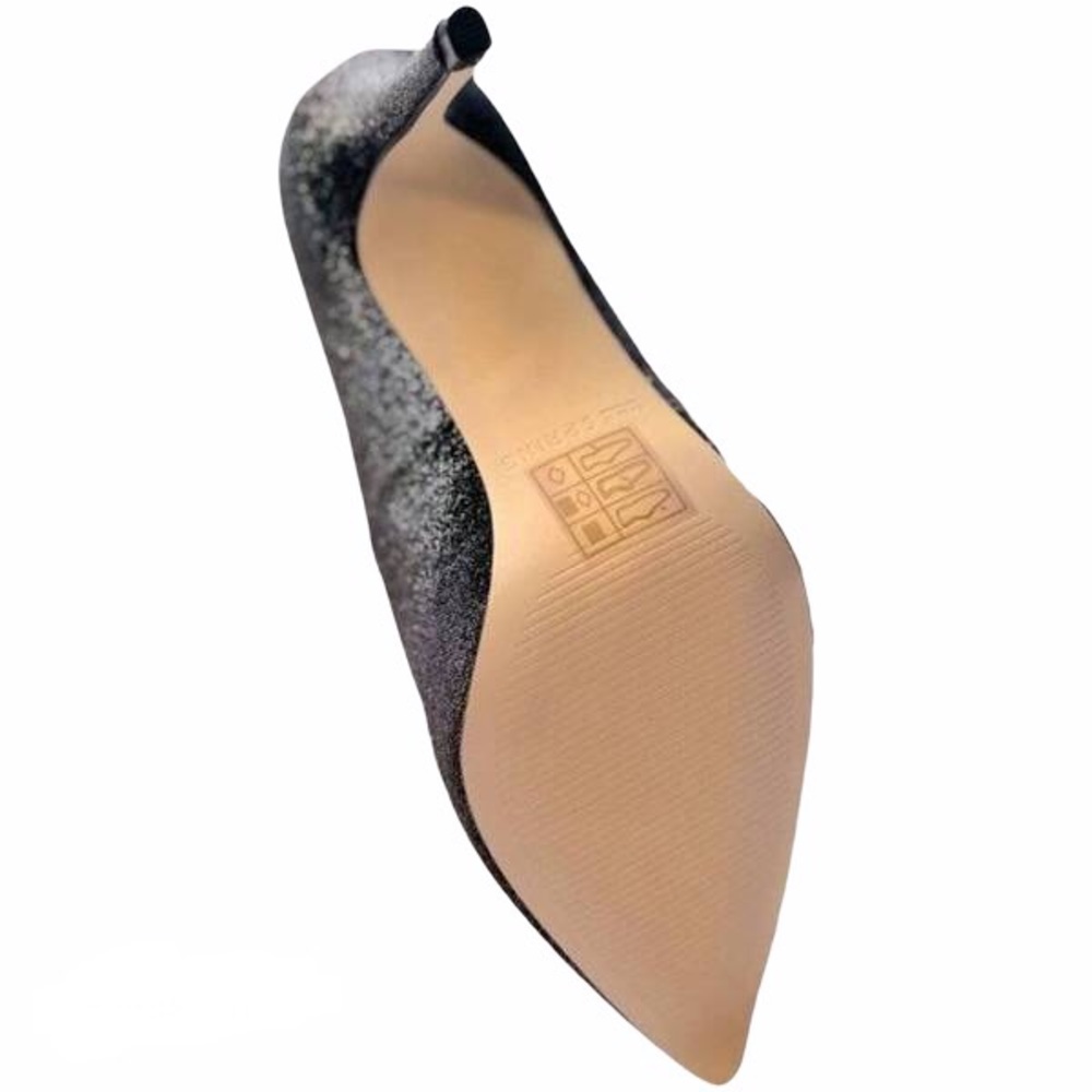 CALL IT SPRING Heels Pointed Toe Pump Black Sparkle NEW - Picture 11 of 15